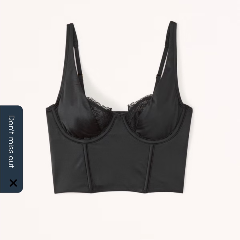 Abercrombie satin and lace corset